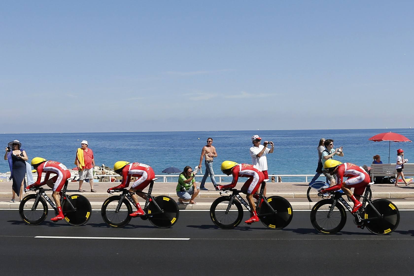 Orica gana la contrarreloj por equipos de Niza