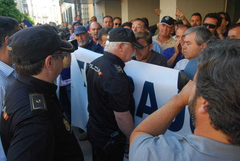 Nueva protesta de la plantilla de Navantia San Fernando