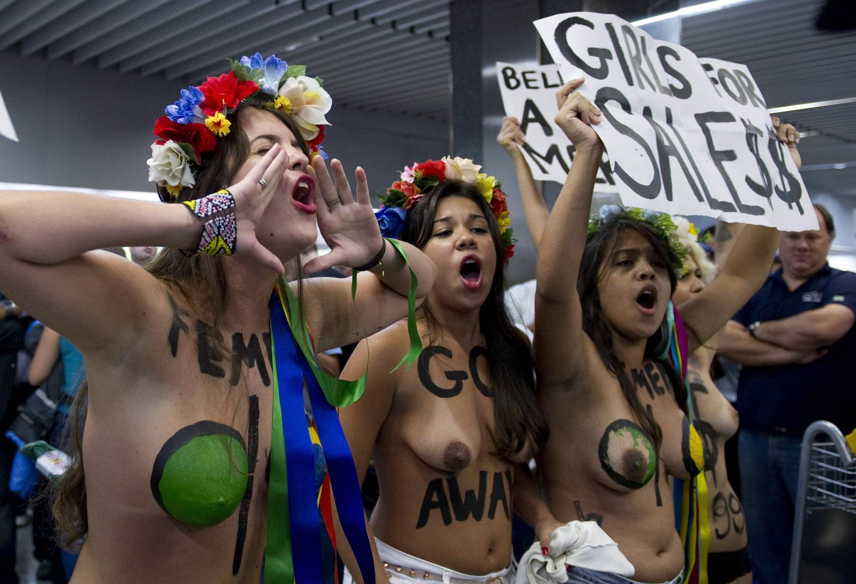 Las activistas de Femen se instalan en el carnaval de Río de Janeiro