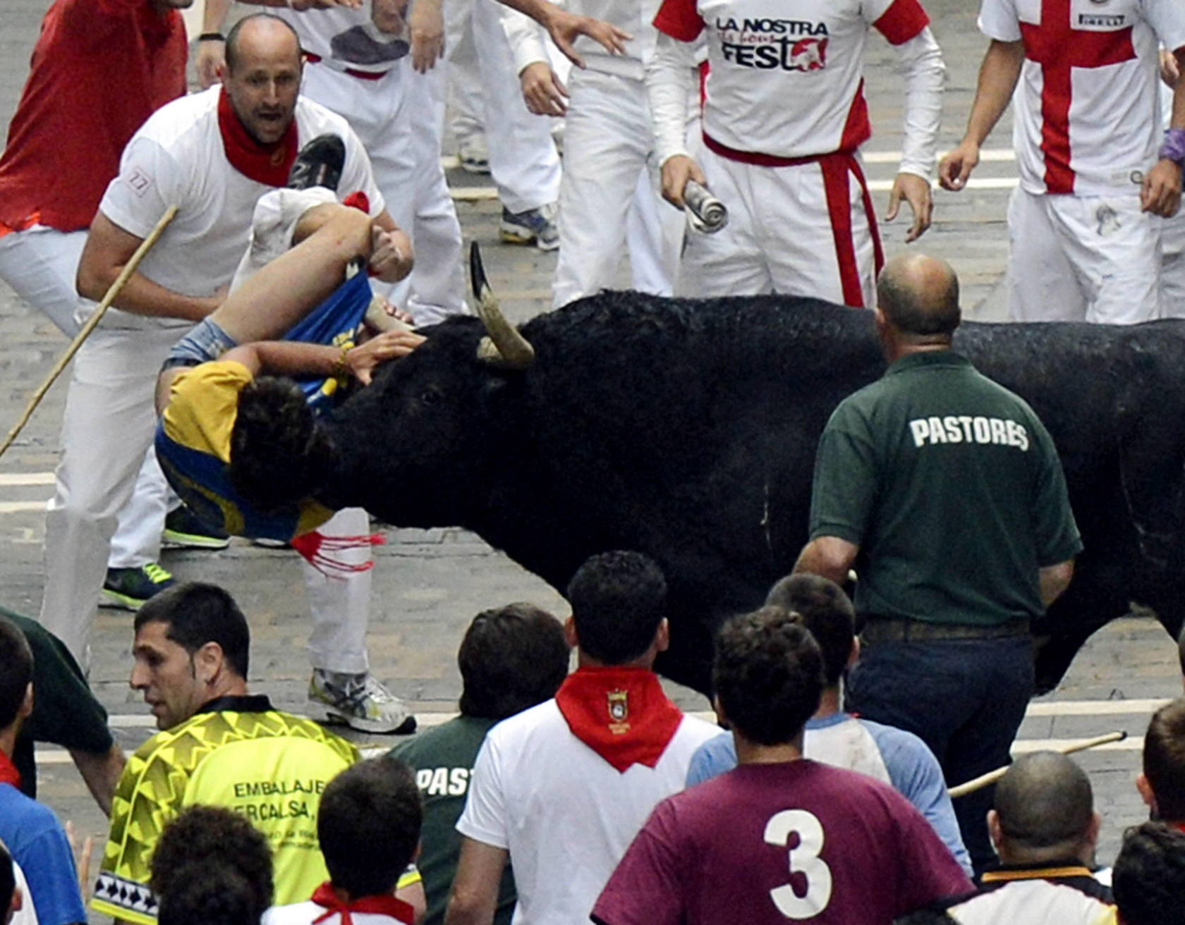 Sexto encierro de los Sanfermines 2013