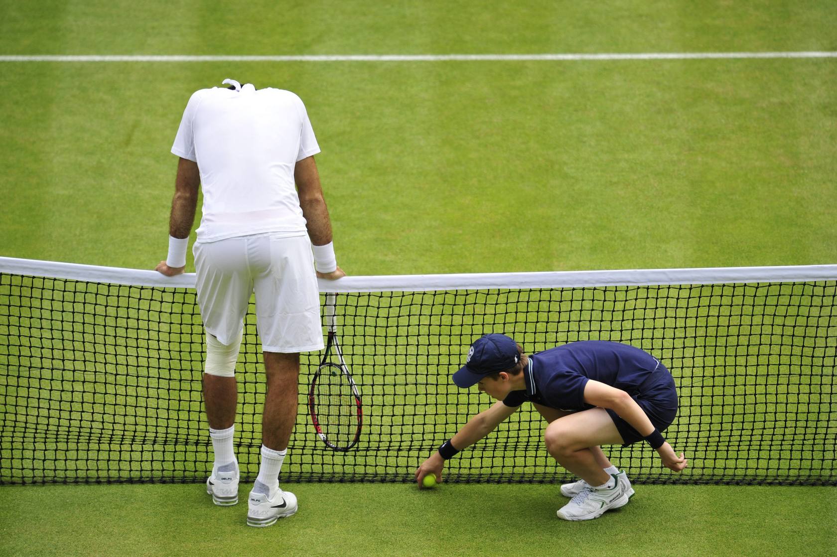 David Ferrer-Juan Martín del Potro en los cuartos de final de Wimbledon