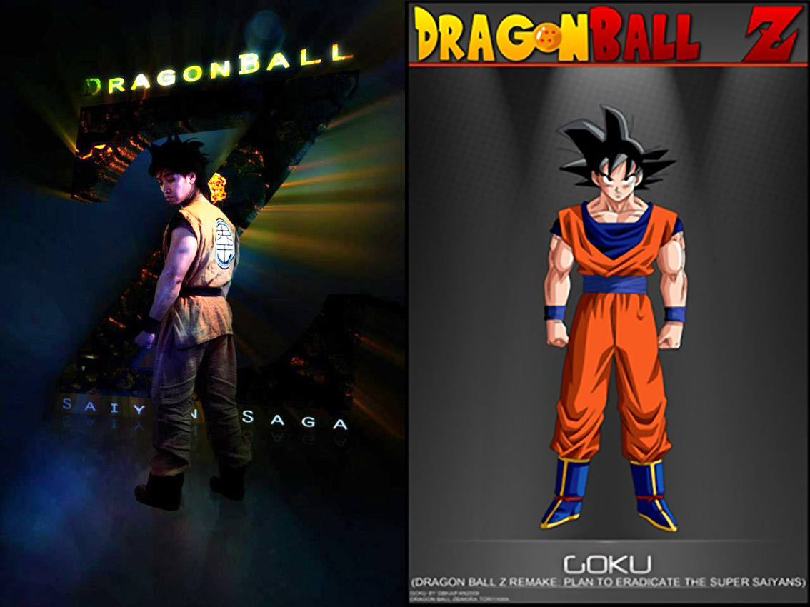 Los personajes de 'Dragon Ball Z' en el corto y en el 'anime'