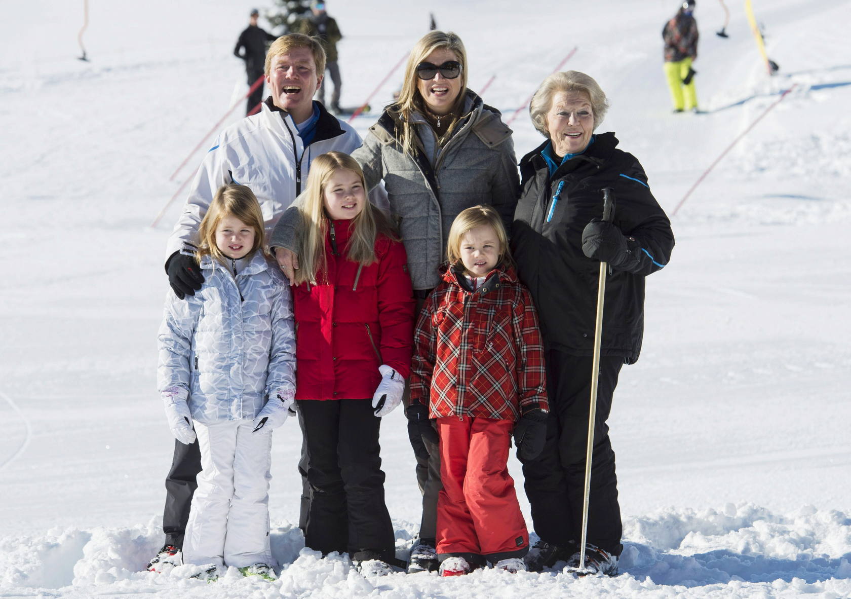 La Familia Real holandesa, en la nieve