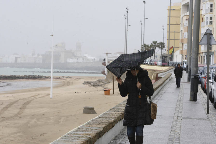 Temporal de lluvia y viento en la provincia de Cádiz